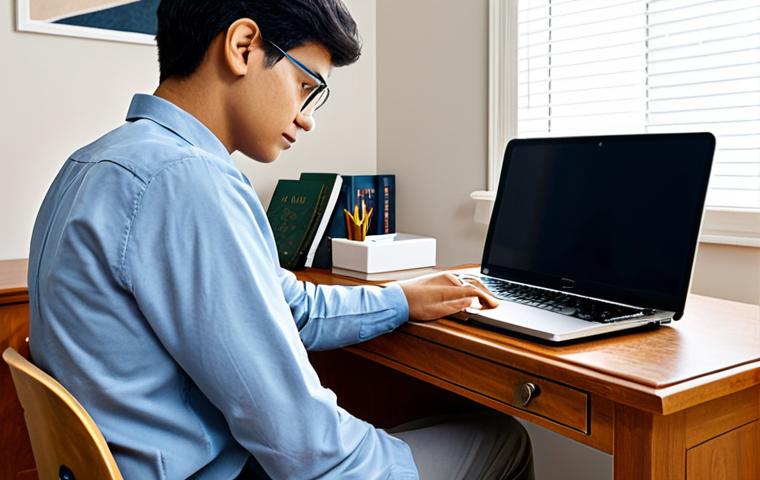 Focused Study Environment**

A student, fully clothed in comfortable study attire, sits at a clean and organized desk. The desk has neatly arranged books, a laptop, and a planner. Soft, natural light fills the room. Background is a quiet home office with minimal distractions. safe for work, appropriate content, fully clothed, professional, perfect anatomy, correct proportions, natural pose, well-formed hands, proper finger count, natural body proportions, high quality image.

**